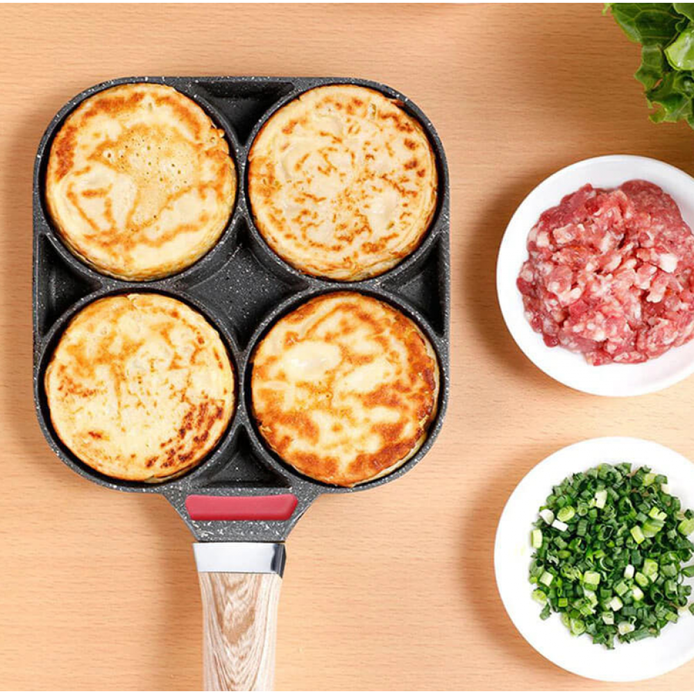 Tigaie cu 4 găuri suprafață ANTIADERENTA