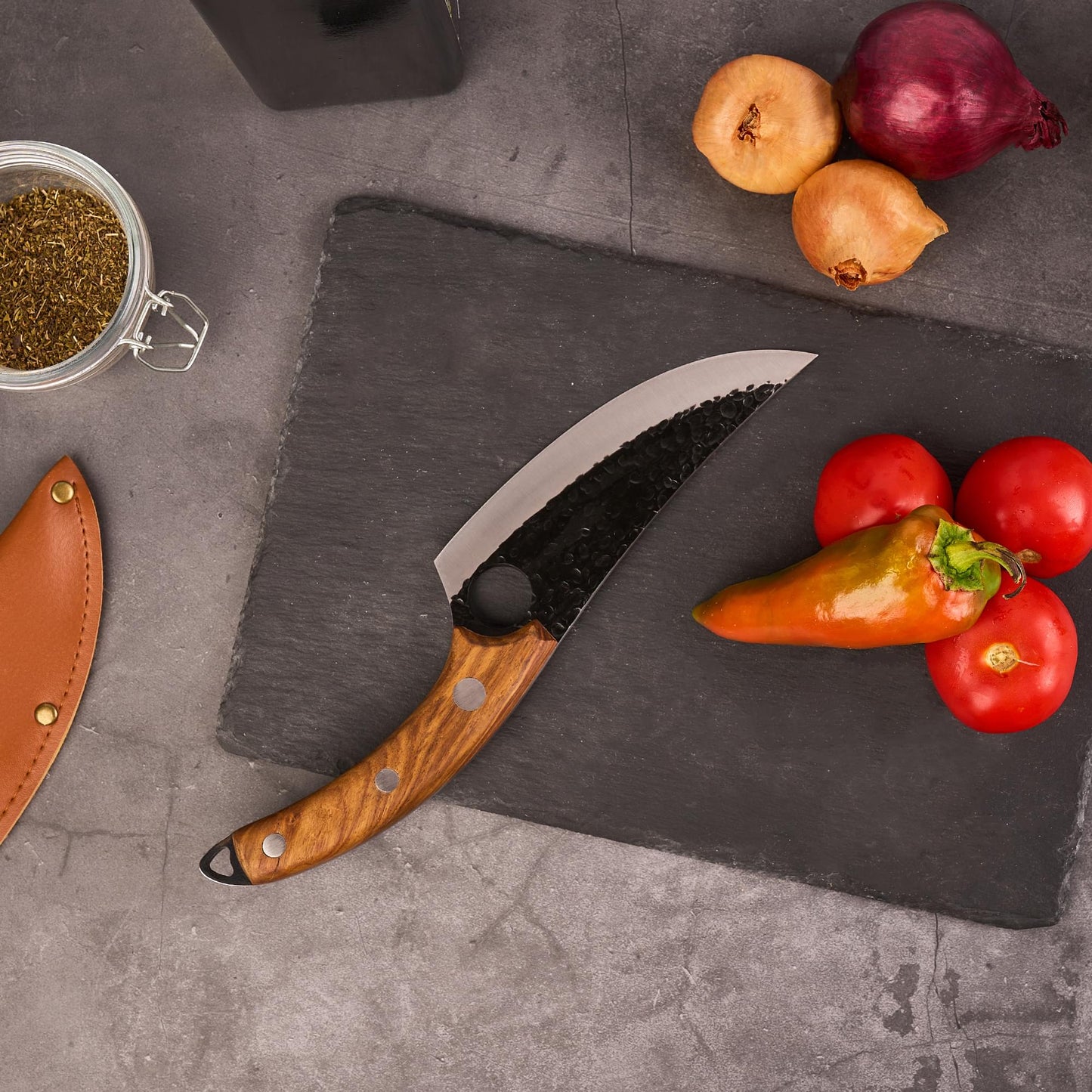 CUȚIT PROFESIONAL JAPONEZ, perfect ascuțit + teacă GRATUIT