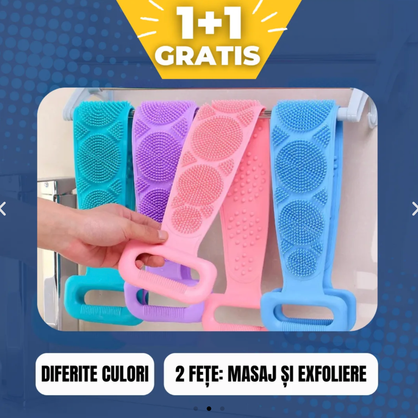 Perie bandă din silicon (1+1 GRATIS)