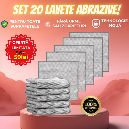 Set 10 Lavete Abrazive  + 10 GRATIS