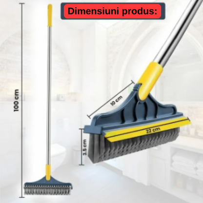 Mătură de curățare rotativă la 120° - 2 în 1 ( SET 1+1 GRATIS )