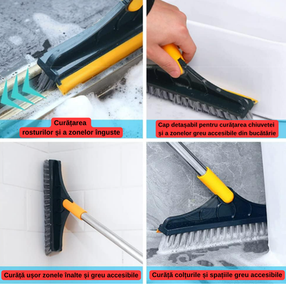 Mătură de curățare rotativă la 120° - 2 în 1 ( SET 1+1 GRATIS )