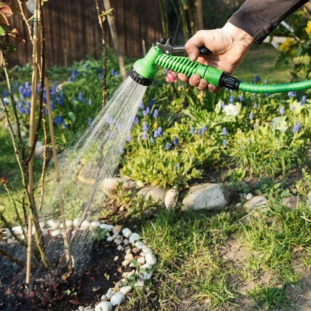 Furtun Extensibil pentru Gradina 45 METRI + GHID PDF „Cum să îți menții plantele sănătoase pe caniculă”