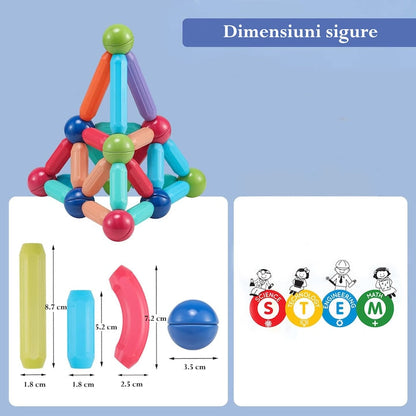 Joc Blocuri Magnetice - SUPERBLOCK (42 - PIESE)