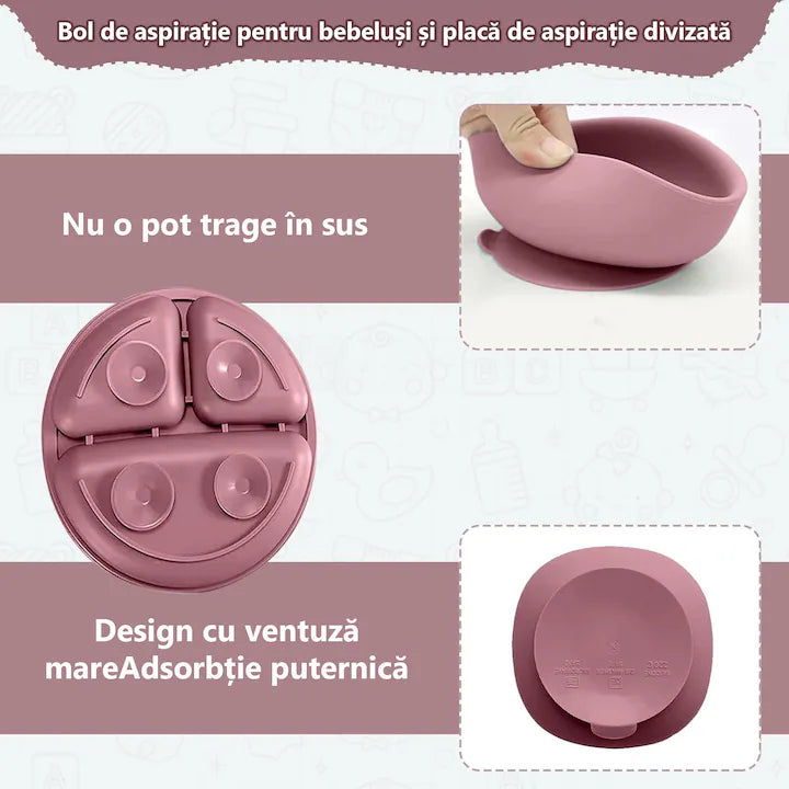 Set 8 complet diversificare bebeluși și copii - Fara Alergeni, Usor De Curatat