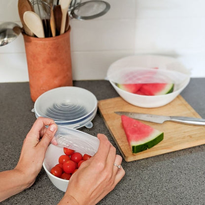 Capace din Silicon pentru Oale, Boluri și Borcane (6+6 GRATIS)