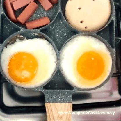 Tigaie cu 4 găuri suprafață ANTIADERENTA